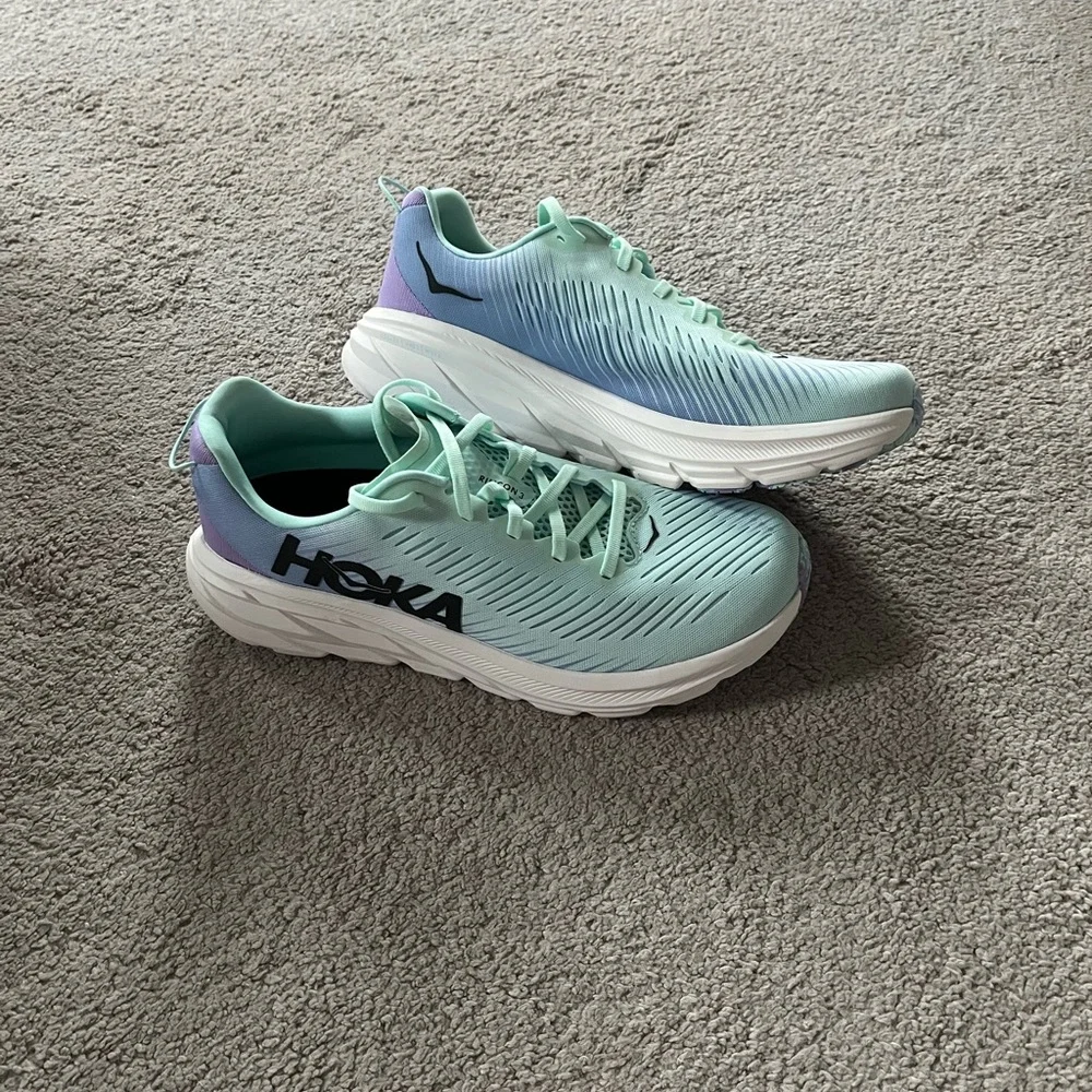 Hoka Mint and Lavender Athletic Shoes - Picture 1 of 6